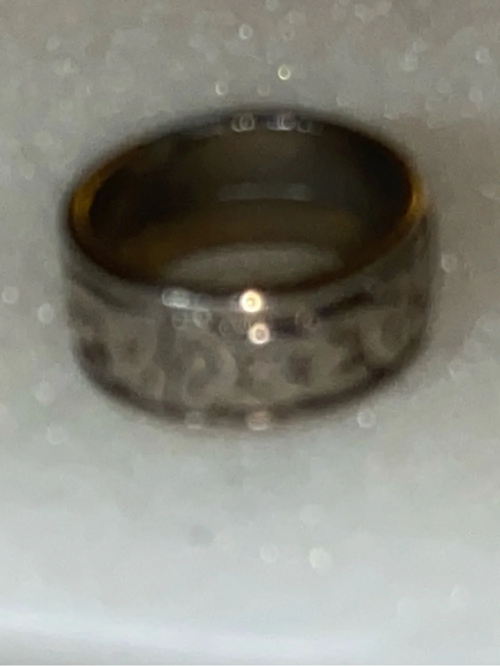 Men's Silver Celtic Pattern Stainless Steel Ring - size 10
